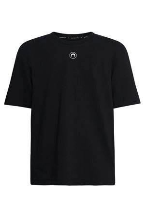 T-shirt Crescent Moon in cotone nero MARINE SERRE | MTT077ACJER0009BK99